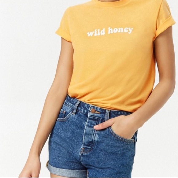 Wild Honey Yellow Tee - Picture 1 of 2